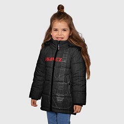 Куртка зимняя для девочки Ibanez, цвет: 3D-черный — фото 2
