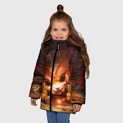 Куртка зимняя для девочки Gnar, цвет: 3D-светло-серый — фото 2
