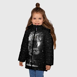 Куртка зимняя для девочки Ночная сова, цвет: 3D-красный — фото 2