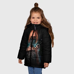 Куртка зимняя для девочки Watch Dogs 2, цвет: 3D-черный — фото 2