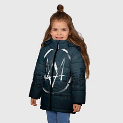 Куртка зимняя для девочки Watch Dogs 2, цвет: 3D-черный — фото 2