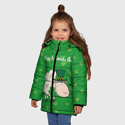 Куртка зимняя для девочки Ирландия, цвет: 3D-светло-серый — фото 2