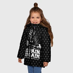 Куртка зимняя для девочки No Pain No Gain, цвет: 3D-черный — фото 2