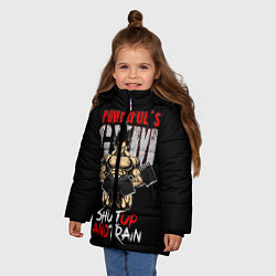 Куртка зимняя для девочки Powerful Gym, цвет: 3D-светло-серый — фото 2