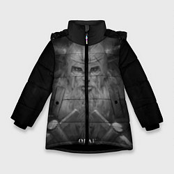 Куртка зимняя для девочки Олаф, цвет: 3D-черный