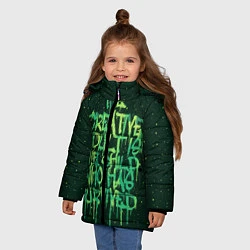 Куртка зимняя для девочки The Creative, цвет: 3D-светло-серый — фото 2