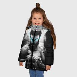 Куртка зимняя для девочки Spirit, цвет: 3D-черный — фото 2