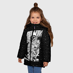 Куртка зимняя для девочки Gravity, цвет: 3D-светло-серый — фото 2