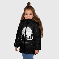 Куртка зимняя для девочки Лунные объятия, цвет: 3D-красный — фото 2