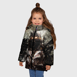 Куртка зимняя для девочки Disturbed: Madness, цвет: 3D-черный — фото 2