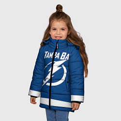Куртка зимняя для девочки Tampa Bay: Nesterov, цвет: 3D-черный — фото 2