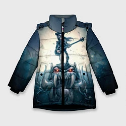 Куртка зимняя для девочки Motorhead Guitarist, цвет: 3D-черный