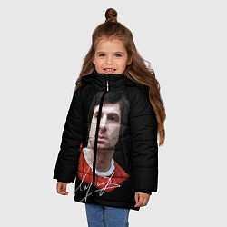Куртка зимняя для девочки Харламов, цвет: 3D-светло-серый — фото 2