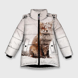 Зимняя куртка для девочки Снежная лисица