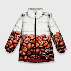Куртка зимняя для девочки Coffee, цвет: 3D-красный