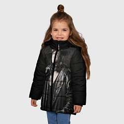 Куртка зимняя для девочки Гробовщик 2, цвет: 3D-черный — фото 2