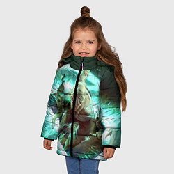 Куртка зимняя для девочки Цири, цвет: 3D-светло-серый — фото 2