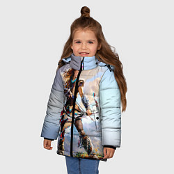 Куртка зимняя для девочки HZD 4, цвет: 3D-светло-серый — фото 2
