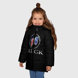 Куртка зимняя для девочки Buick, цвет: 3D-черный — фото 2
