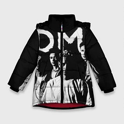 Куртка зимняя для девочки Depeche mode: black, цвет: 3D-красный