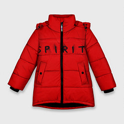 Куртка зимняя для девочки DM: Red Spirit, цвет: 3D-черный