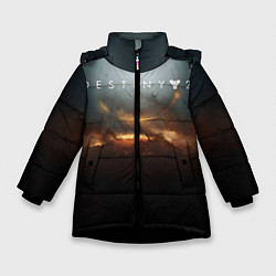 Куртка зимняя для девочки Destiny 2, цвет: 3D-черный