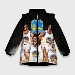 Куртка зимняя для девочки Golden State Warriors 5, цвет: 3D-черный