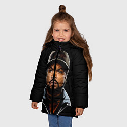 Куртка зимняя для девочки Ice Cube цвета 3D-черный — фото 2