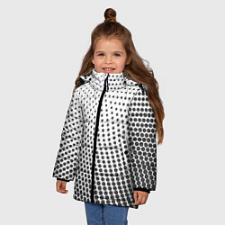 Куртка зимняя для девочки Doted, цвет: 3D-черный — фото 2