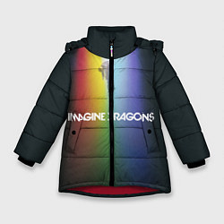 Куртка зимняя для девочки Imagine Dragons, цвет: 3D-красный