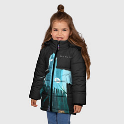 Куртка зимняя для девочки Half-Life City, цвет: 3D-светло-серый — фото 2