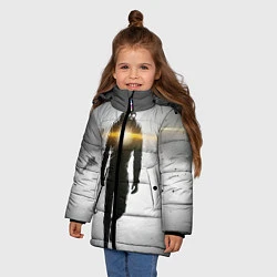 Куртка зимняя для девочки Гордон Фримен, цвет: 3D-черный — фото 2