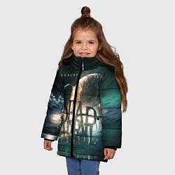 Куртка зимняя для девочки Dead by April: Worlds Collide, цвет: 3D-черный — фото 2