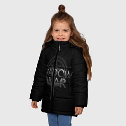 Куртка зимняя для девочки Shadow of War, цвет: 3D-черный — фото 2