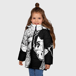 Куртка зимняя для девочки Легион, цвет: 3D-черный — фото 2