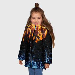 Куртка зимняя для девочки Две стихии, цвет: 3D-светло-серый — фото 2