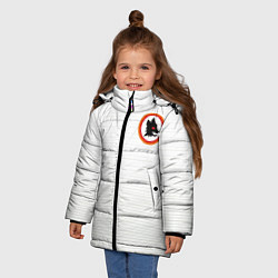 Куртка зимняя для девочки A S Roma - WHITE N 98 NEW 2022, цвет: 3D-черный — фото 2