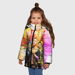 Куртка зимняя для девочки Coldplay, цвет: 3D-красный — фото 2