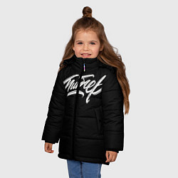 Куртка зимняя для девочки Чисто Питер, цвет: 3D-светло-серый — фото 2