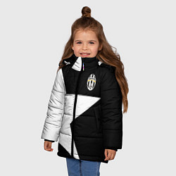 Куртка зимняя для девочки FC Juventus: Star, цвет: 3D-красный — фото 2