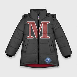 Куртка зимняя для девочки Bayern Munchen - Munchen 2022, цвет: 3D-красный