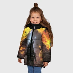 Куртка зимняя для девочки Titanfall: Robots War, цвет: 3D-красный — фото 2
