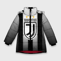 Куртка зимняя для девочки Juventus FC: New logo, цвет: 3D-красный