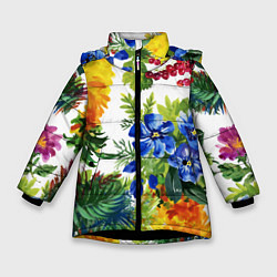 Куртка зимняя для девочки Summer, цвет: 3D-черный