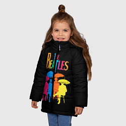 Куртка зимняя для девочки The Beatles: Colour Rain, цвет: 3D-светло-серый — фото 2