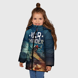 Куртка зимняя для девочки Гром войны, цвет: 3D-черный — фото 2