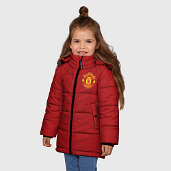 Куртка зимняя для девочки Manchester United: Red Lines, цвет: 3D-светло-серый — фото 2
