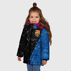 Куртка зимняя для девочки FC Barcelona: Abstract, цвет: 3D-красный — фото 2
