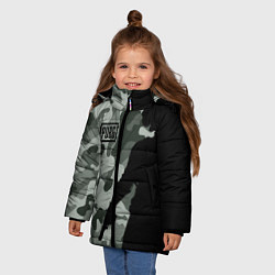 Куртка зимняя для девочки PUBG: Camo Shadow, цвет: 3D-черный — фото 2