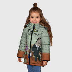 Куртка зимняя для девочки BoJack Horseman, цвет: 3D-черный — фото 2